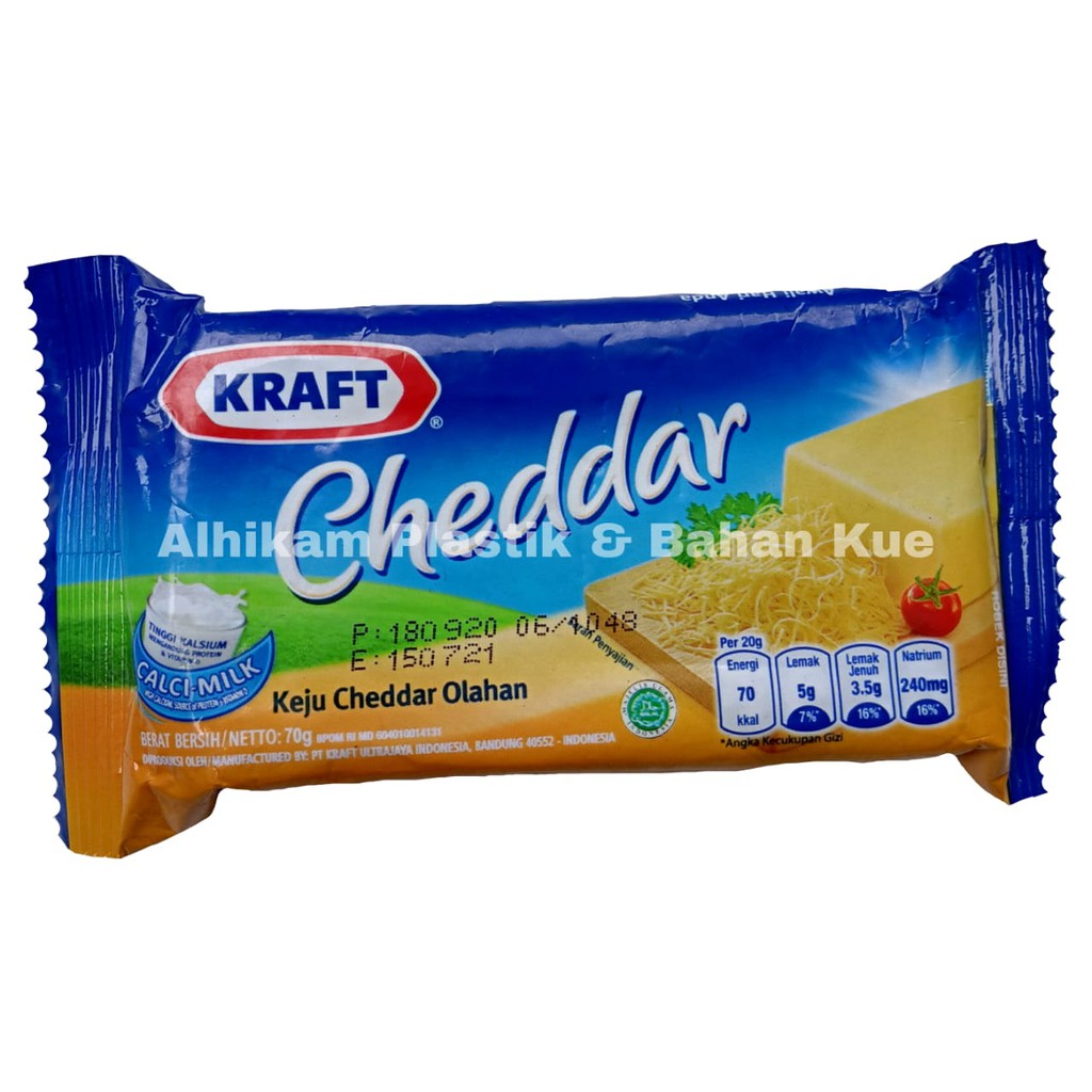 

Keju Kraft Cheddar 70gr