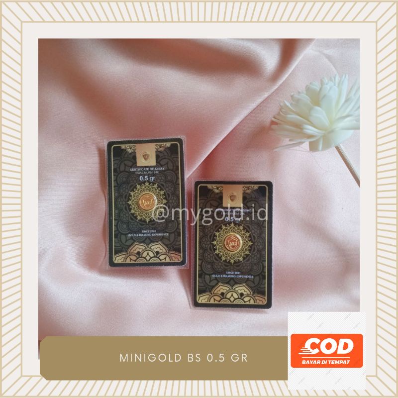 minigold 0.5 gram emas mini emas murni 999 emas 24 karat