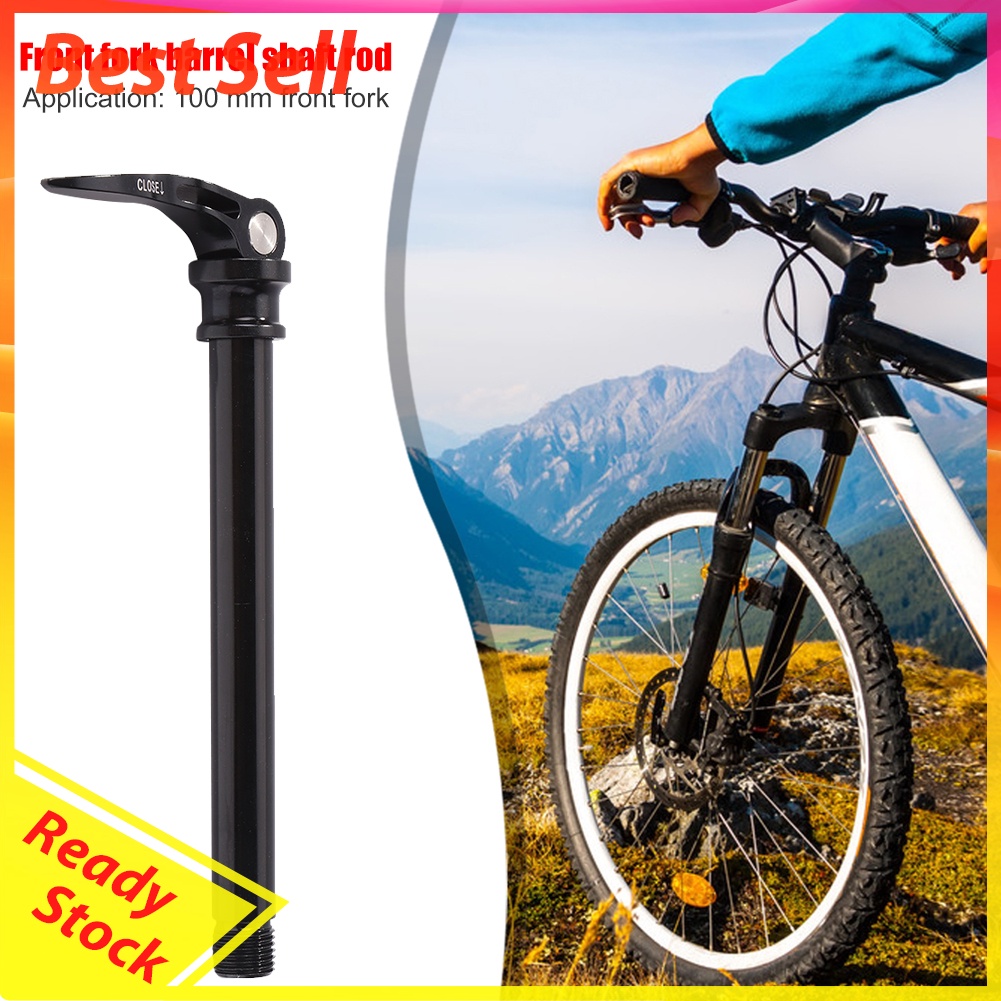 Bicycle Quick Release Thru Axle Skewer 100x15mm MTB Front Fork Shaft Lever