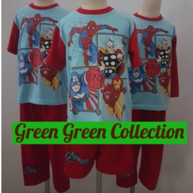 Piyama kaos anak premium Avengers New