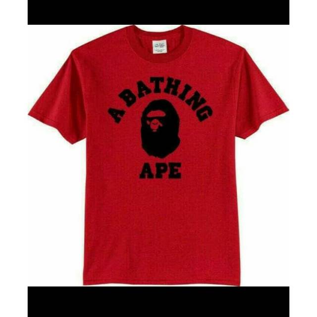 T shirt.kaos sablon A BATHING APE