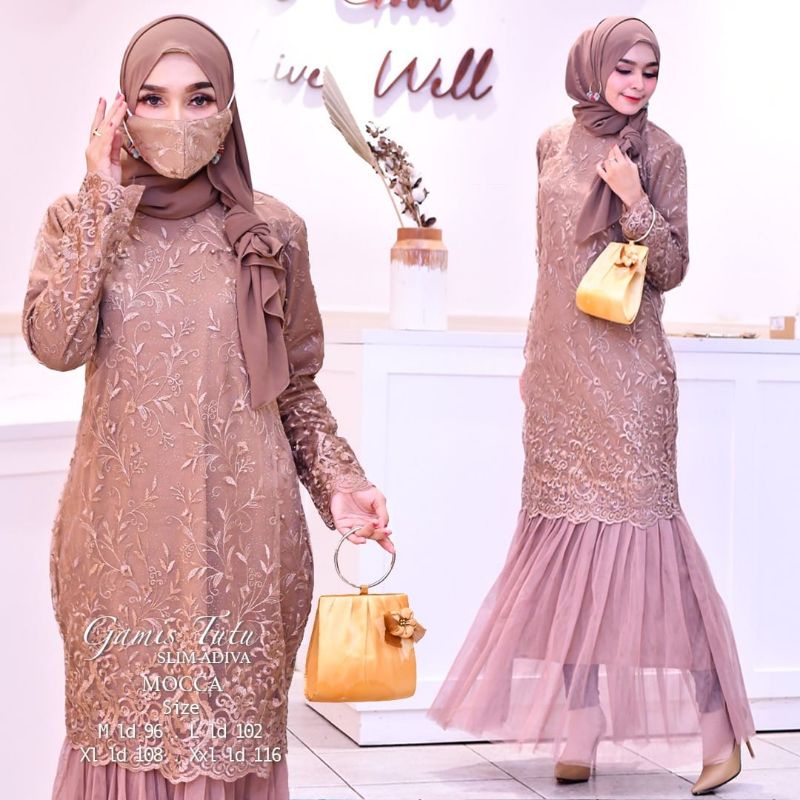 Gamis Duyung Tutu / Kebaya Gamis Modern / Gamis Kondangan