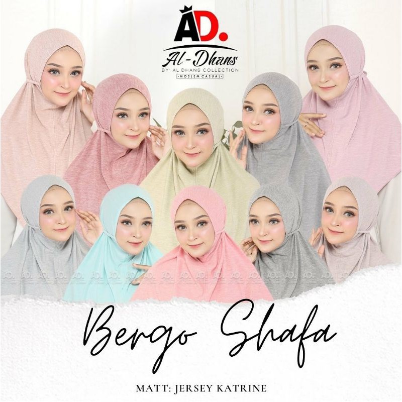 HIJAB INSTAN BERGO SYAFA KATRINE ORI AL DHANS COLLECTION