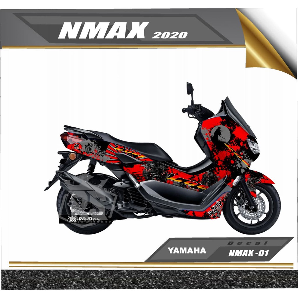 Sticker Nmax Decal variasi Nmax 155 new 2020 samurai x- dekal stiker nmax new 2020