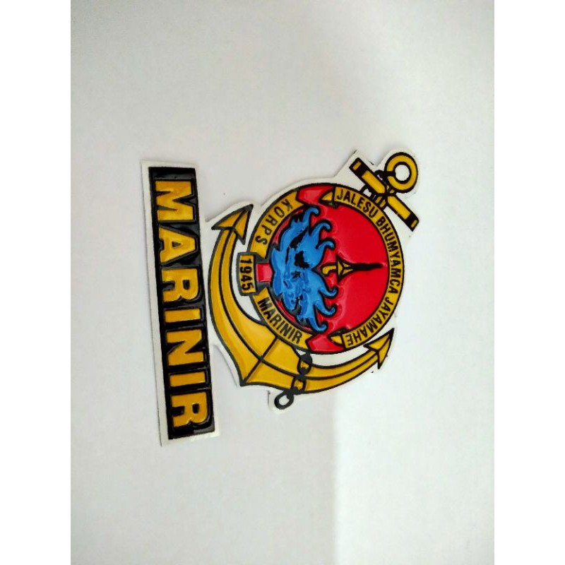 

stiker marinir / sticker embos marinir