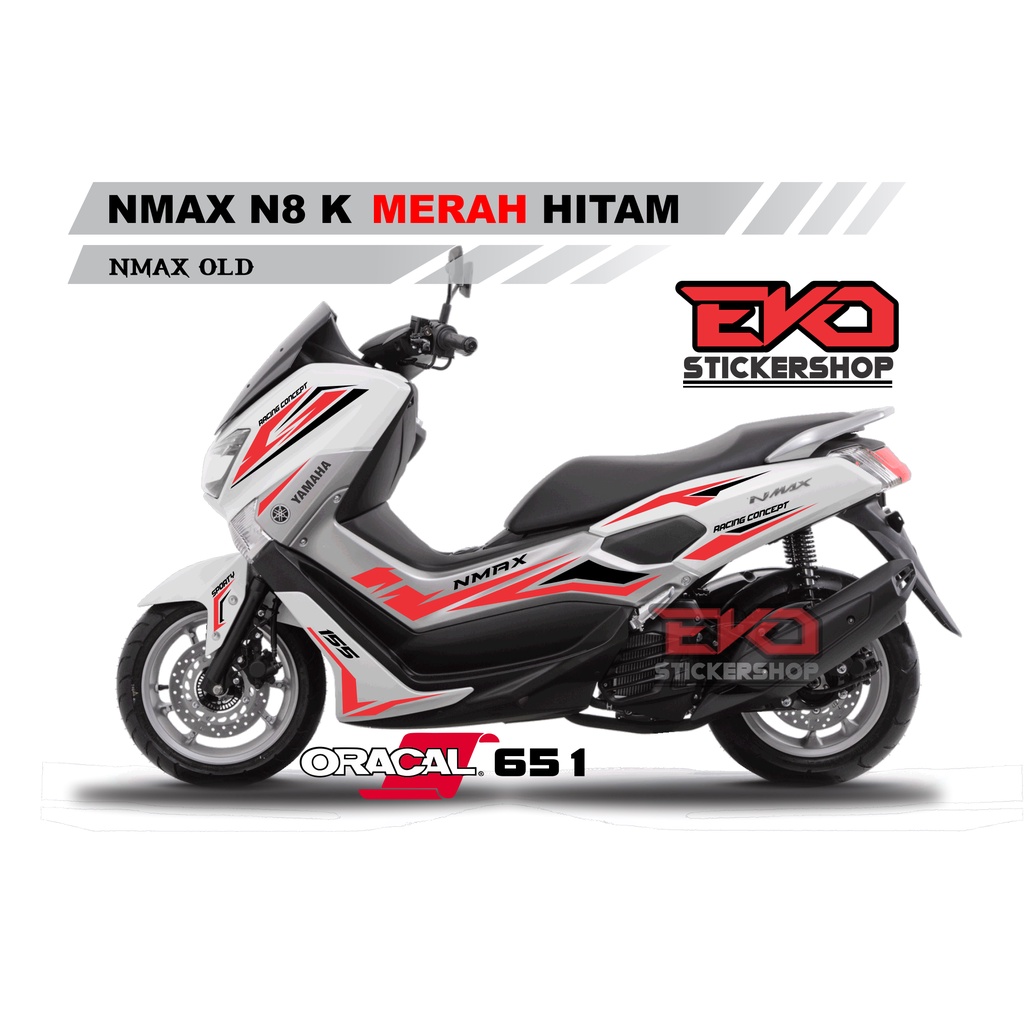 Sticker Nmax Putih cutting stiker striping nmax 2016 2017 2018 2019