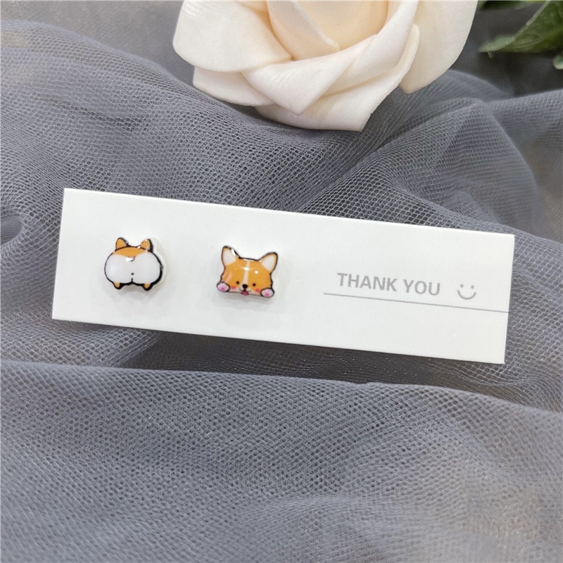 Cute Simple Ceramic Earrings Exquisite Accessories for Girl Student-7