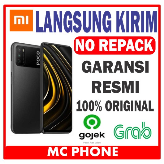 HP Poco M3 Ram 4/64gb Internal 4/64 GB Garansi Resmi