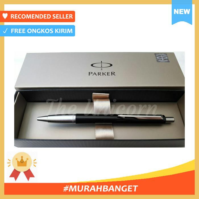 

Pulpen - Paket 1 Klik: 1Pcs Parker Vector Standard Black Ballpoint+1Pcs Refill - Alat Tulis