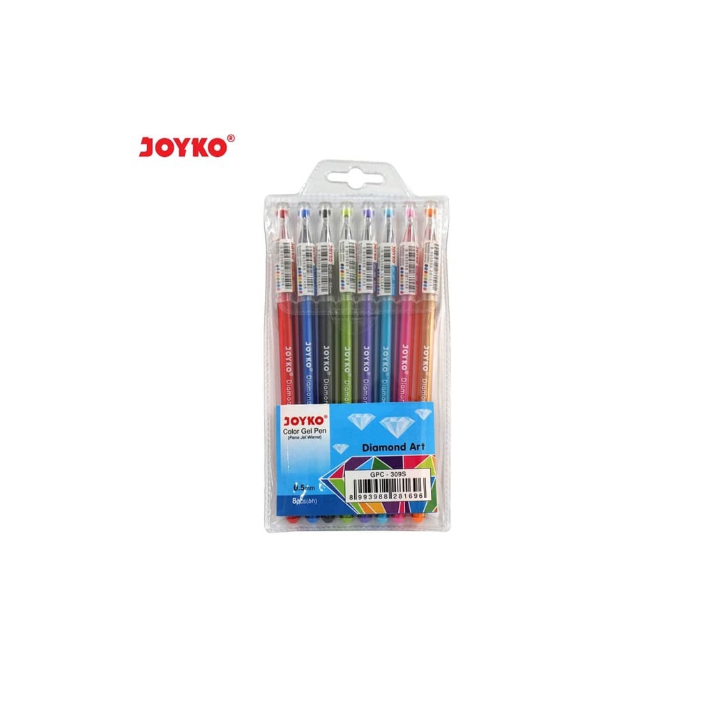

Joyko Color Gel Pen DIAMOND ART SET 8PCS (8 WARNA)