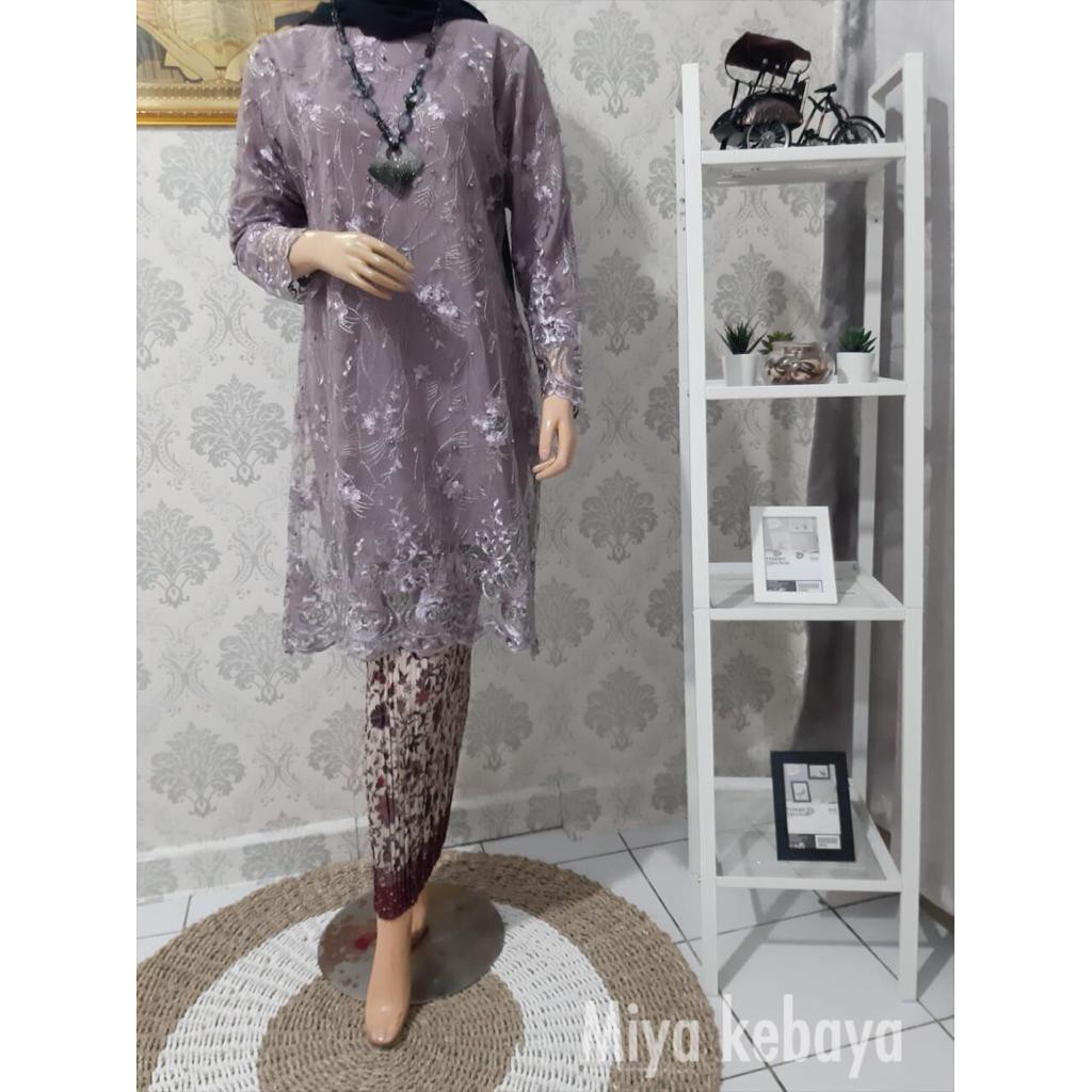 SET TUNIK TULLE MUTIARA