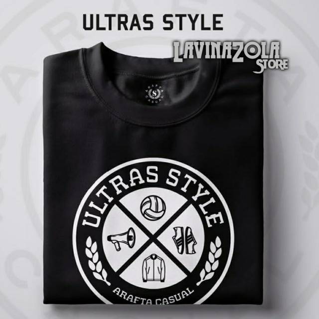 Tshirr baju kaos ultras style hitam football casuals persib bandung persija jakarta the jak viking