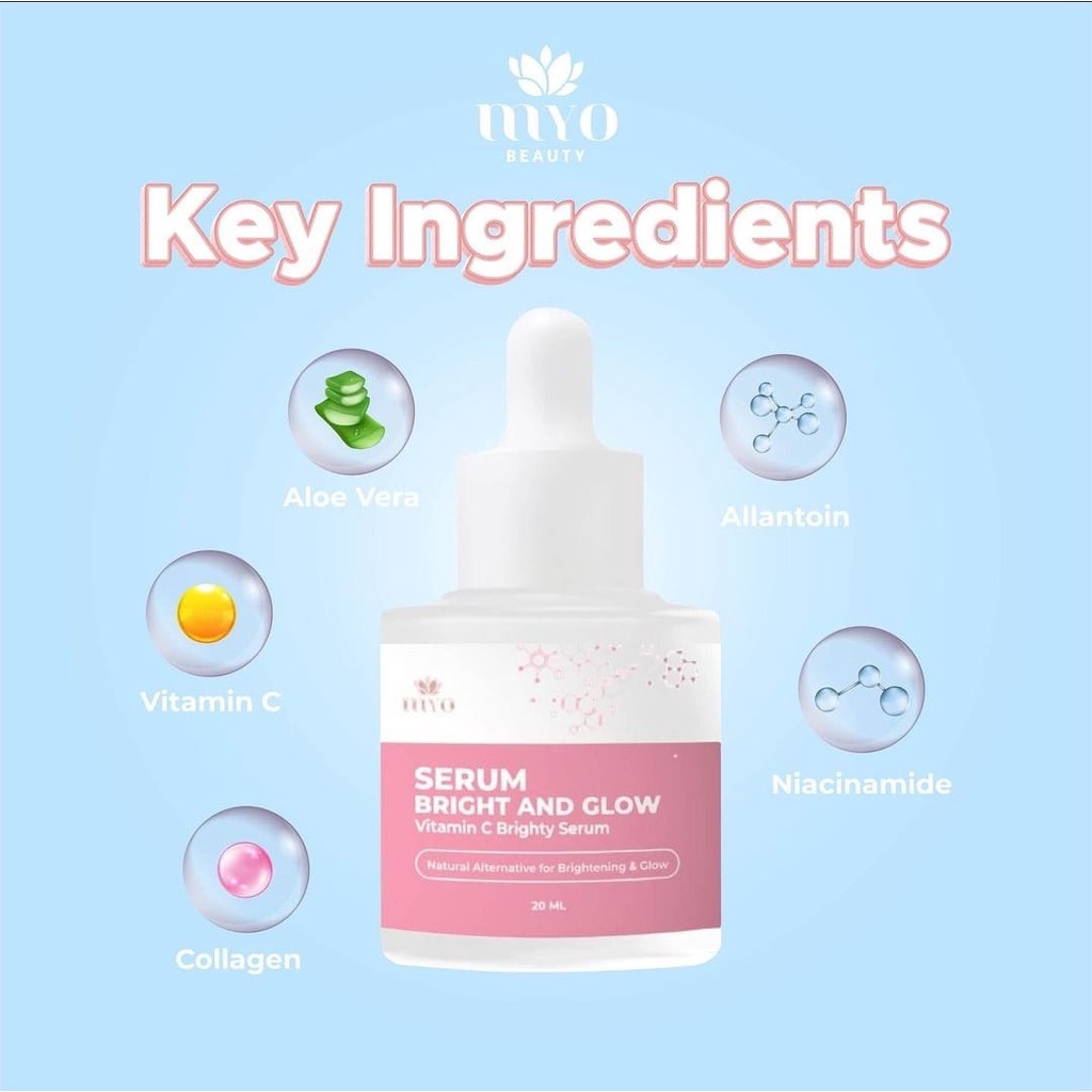 Serum Mayra BPOM Mayra Bright & Glow Serum MYO BEAUTY MAYRA SERUM 20ml