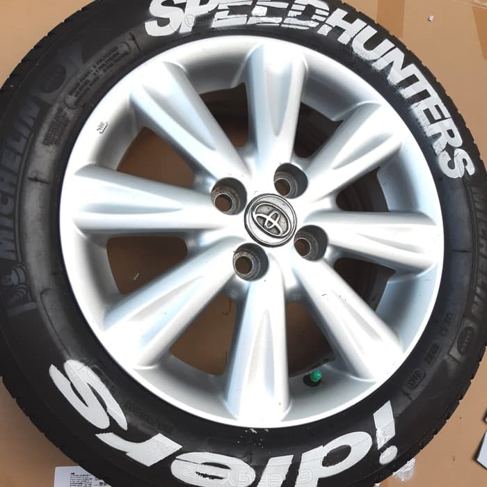 Tire bomb stencil sticker utk bikin tulisan ban ala mobil balap