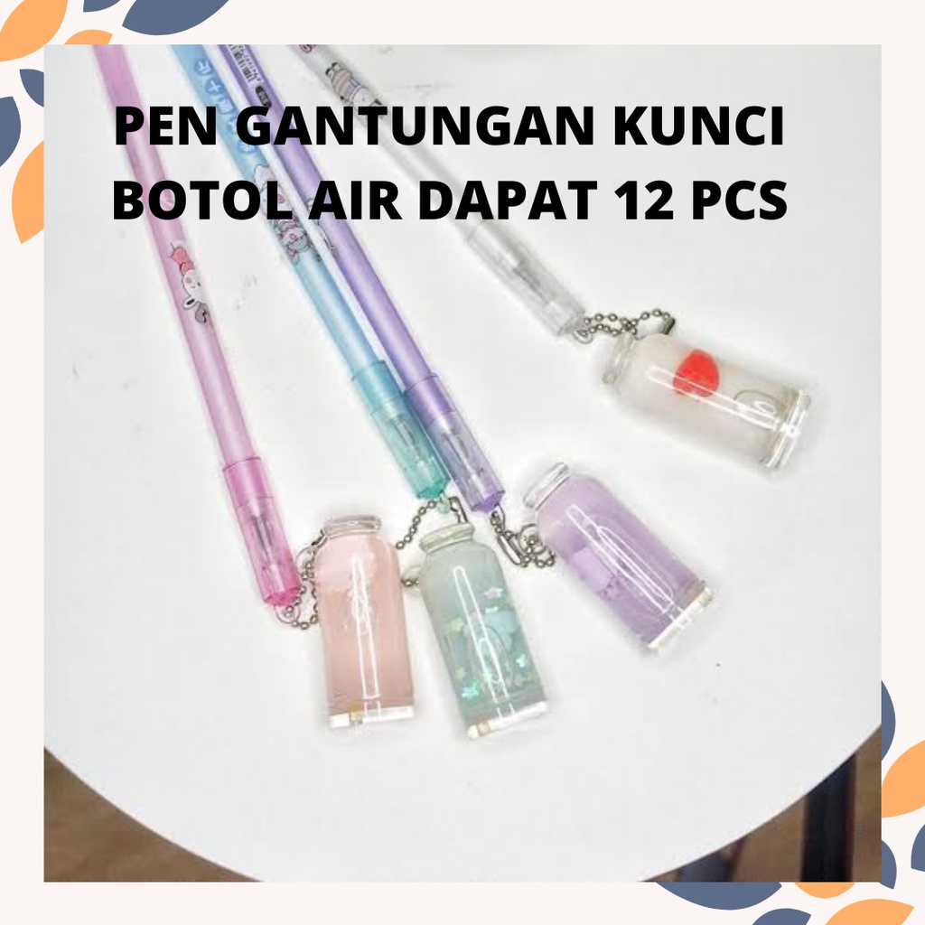 

PEN GANTUNGAN KUNCI AIR DAPAT 12 PCS PENA BOLPEN BALLPOINT KARAKTER LUCU UNIK ALAT TULIS KANTOR SEKOLAH ANAK ANAK PULPEN MENARIK GANCI PEN PULPEN PENA