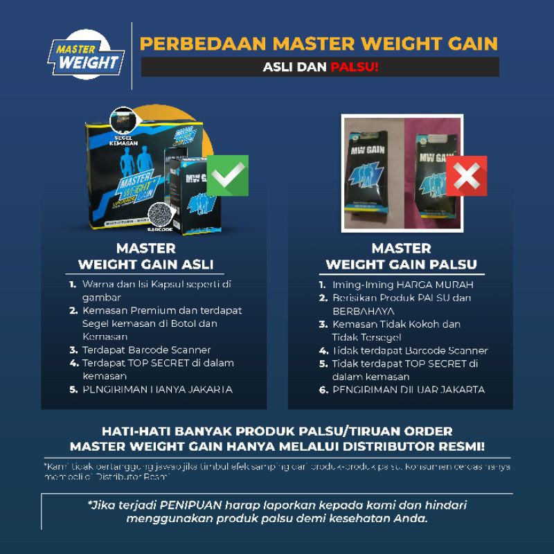 PROMO 11.11 Master Weight Gain [ Paket Strong ] Penggemuk Badan Terbaik-2