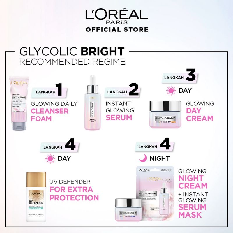 Loreal Glycolic Bright Serum 15ml