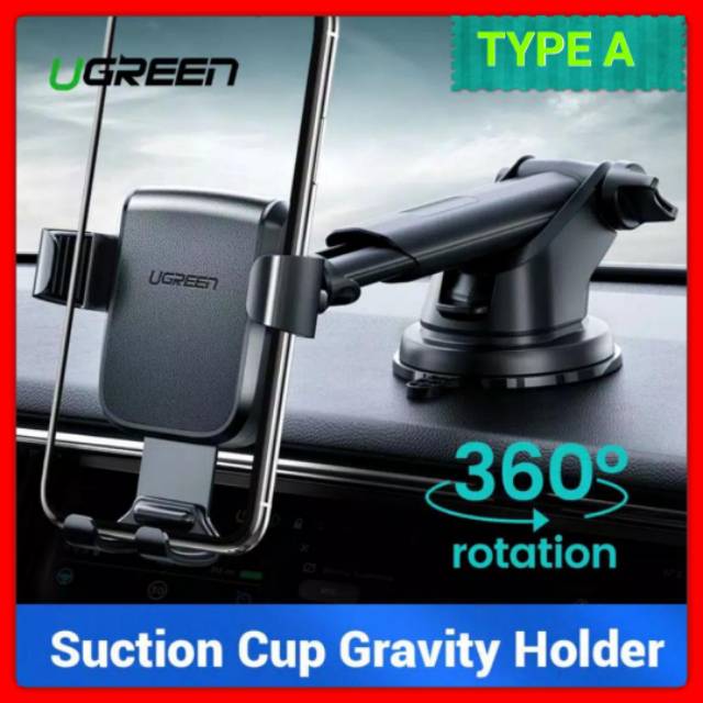 Ugreen 80902 15321 60990 60196 Car Holder Suction Car Holder Mobil - Ugreen Dashboard Jepit Gravity