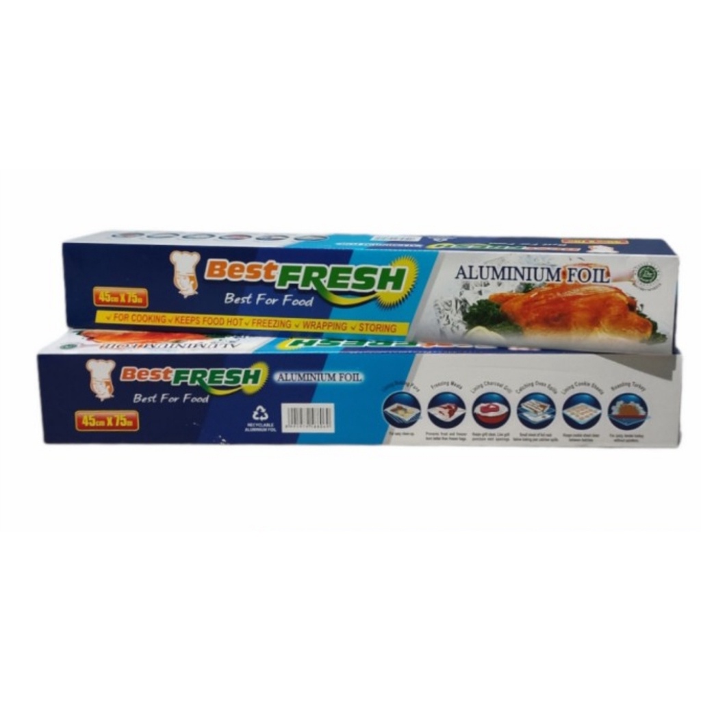 Aluminium Foil Sheet Best Fresh Lembaran 45cm x 7.6 meter