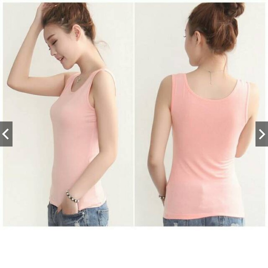 TANK TOP TALI BESAR / TANGTOP POLOS / SINGLET WANITA