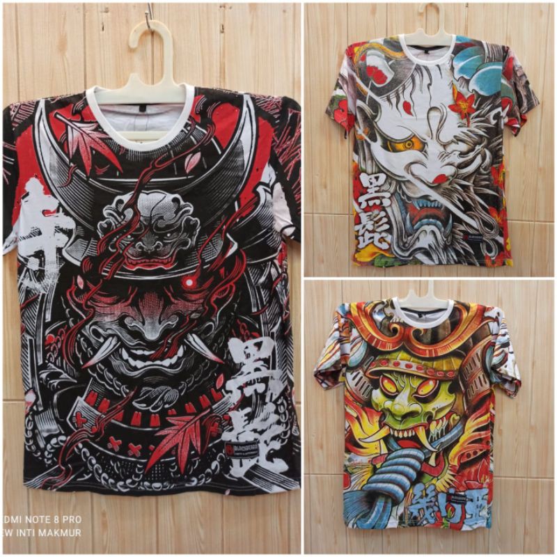 KAOS PRIA JEPANG SAMURAI FULLPRINT RONIN / JAPAN / ONICLAY LUXURY FULL PRINTING