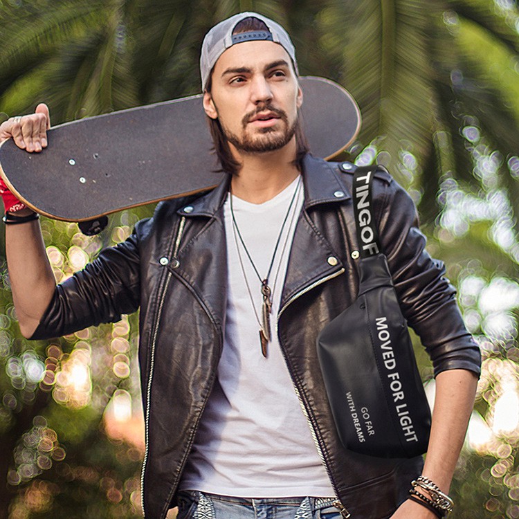 Tas Selempang Waistbag Moved For Light Import Unisex Anti Air