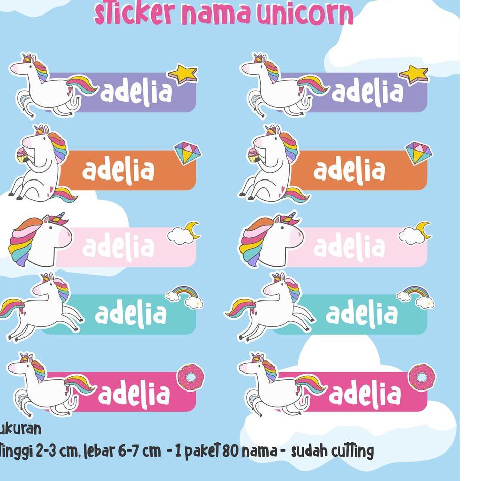 

Tidak Diragukan.. Sticker nama Unicorn