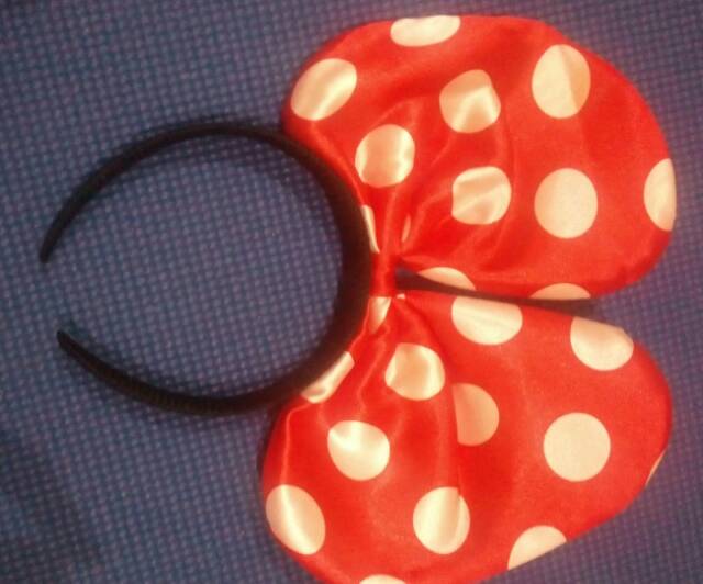 Bando pita jumbo polkadot minnie