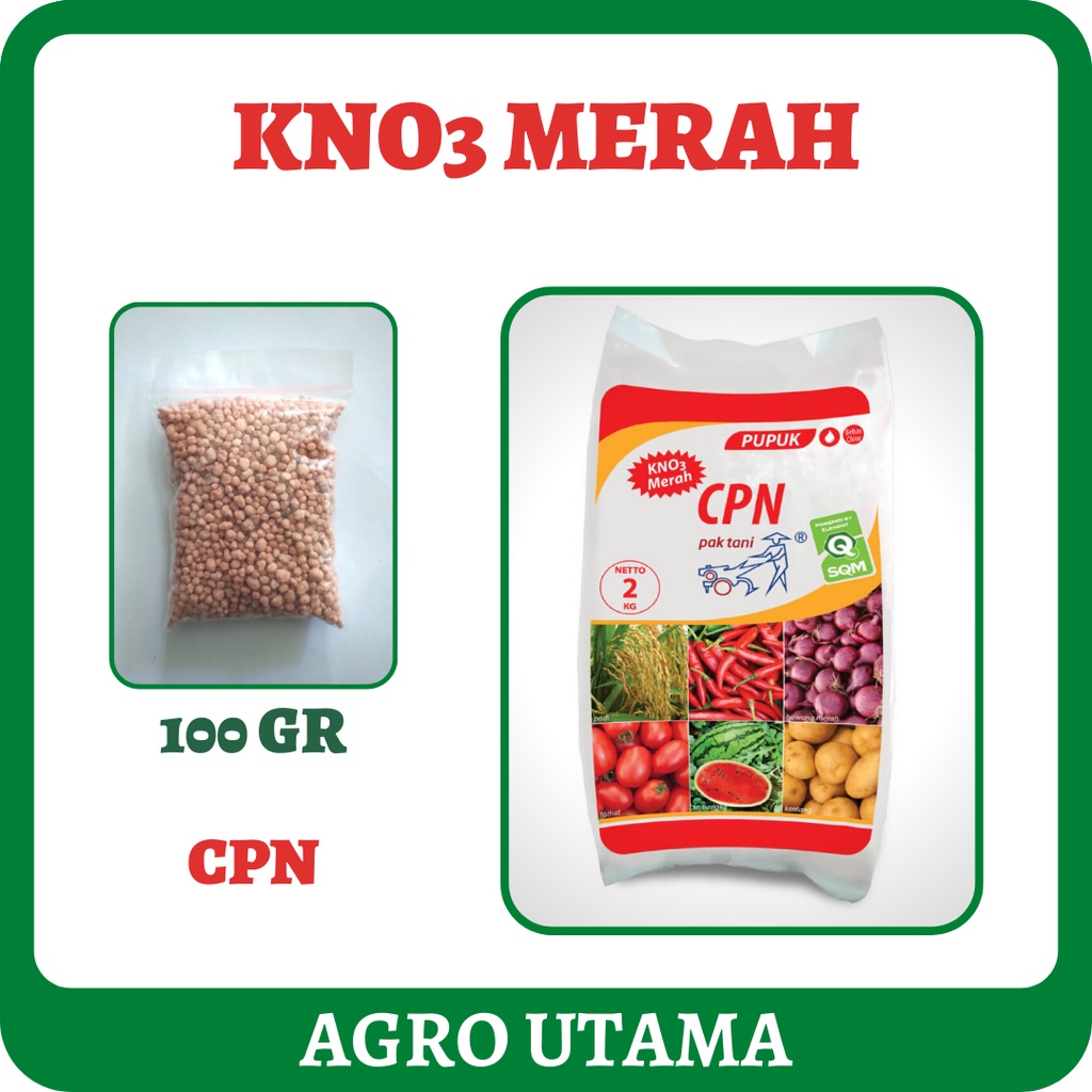 KNO3 Merah - CPN - Pupuk Kalium (Potassium) Nitrat