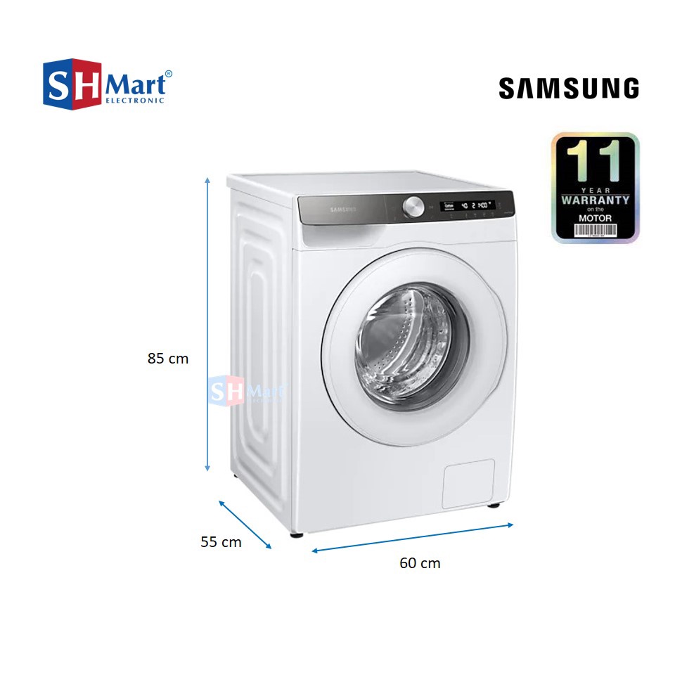 MESIN CUCI FRONT LOADING SAMSUNG 7 KG WW70T504DTT/SE WITH ECO BUBBLE WW70T (MEDAN)