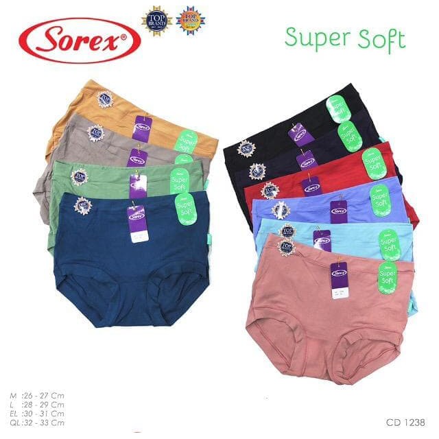 Celana dalam sorex super soft kode 1238