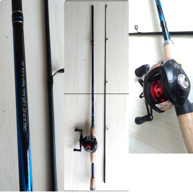 paket joran bc SHAKESPEARE dan reel bc LIZARD LURE KILLER