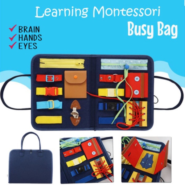 

Mainan Edukatif anak Learning Montessori Busy Bag activity book Berkualitas