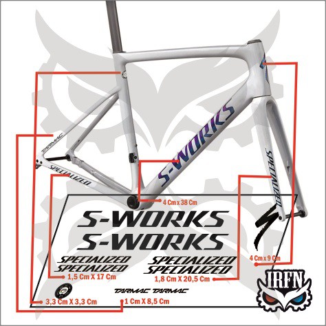 Stiker Decal Frame Specialized Swork Tarmac SL 6