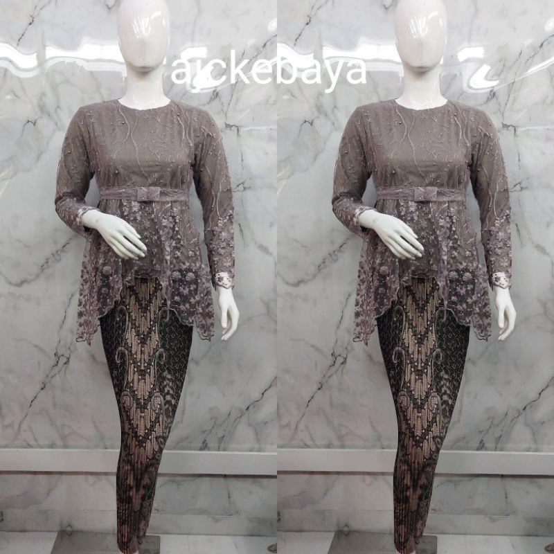 Kebaya Tille/ Andin Pita/Kebaya Modern/Kebaya Terbaru/Setelan Kebaya Tille/Kebaya Bali/ Set Kebaya