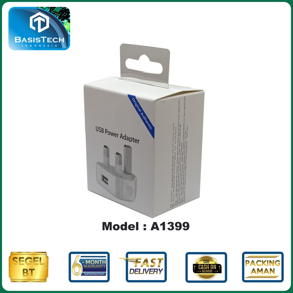 ADAPTER CHARGER 3 KAKI IP4 5 6 7 A1399 ORIGINAL QUALITY