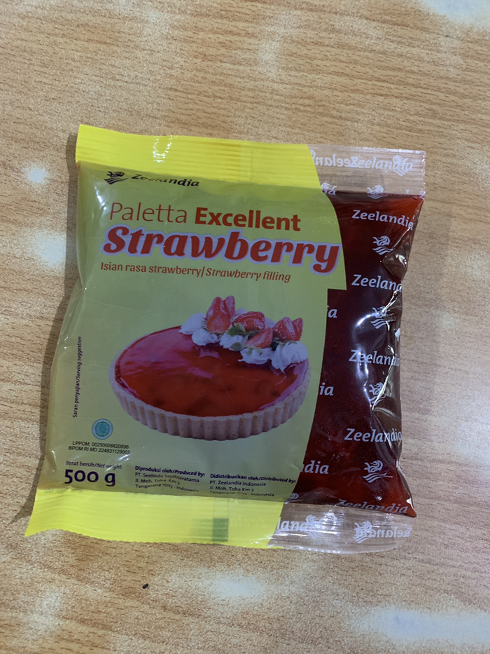 

Paletta Strawberry 500 gr pack / selai strawberry halus