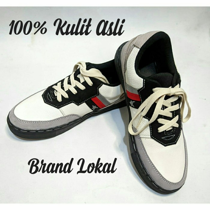 Sepatu Sneakers GI93 Kulit Sapi Asli