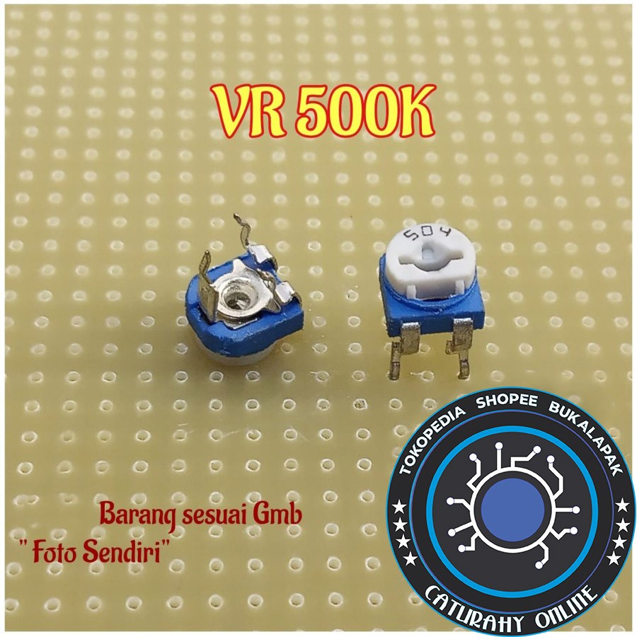 VR 500k variable resistor 504 trimpot trimmer 500 kilo ohm variabe