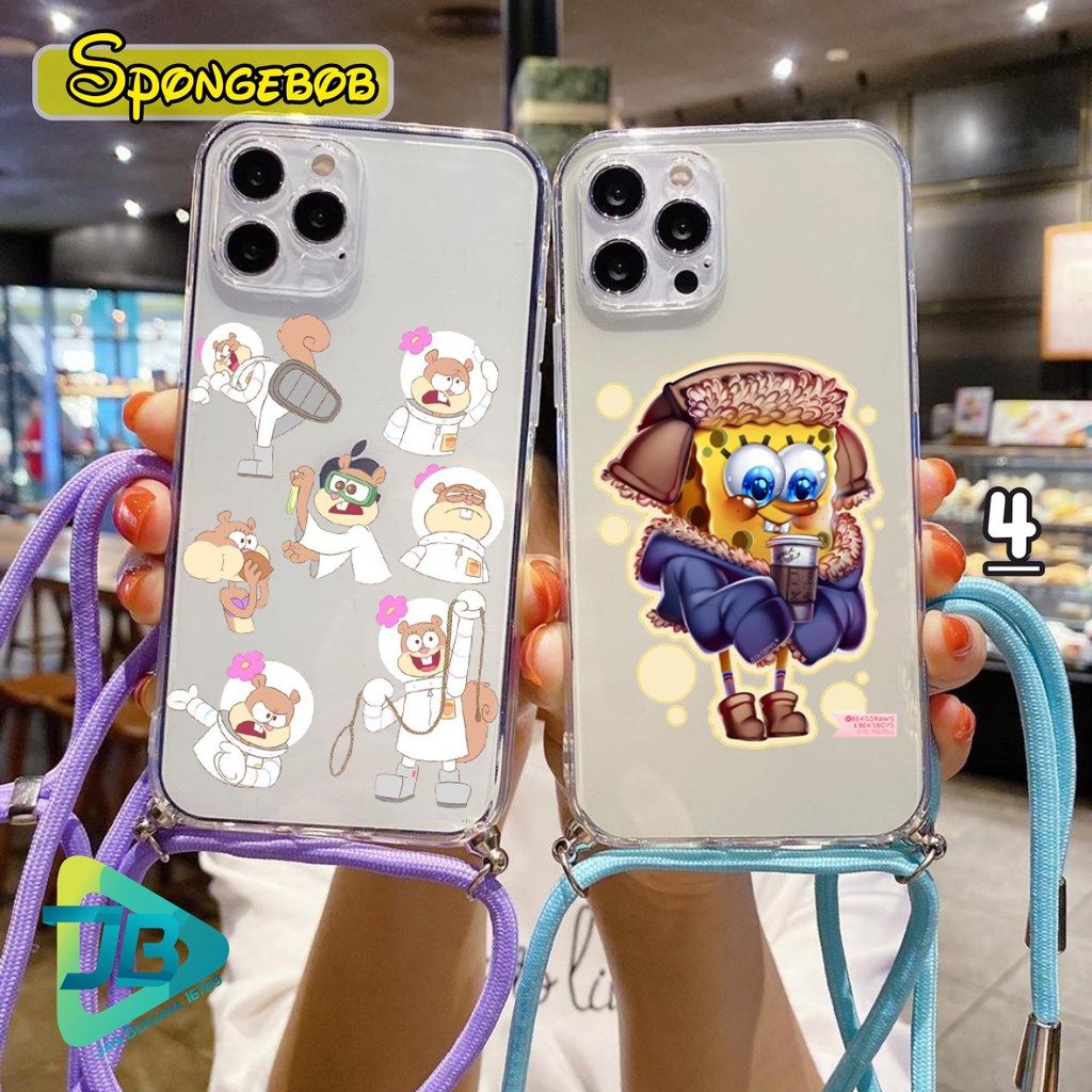 Softcase Slingcase Lanyard Bening SPONGEBOB Oppo Reno 2 2z 2f 3 A91 4 4z A92s 4f 5 Pro JB4071