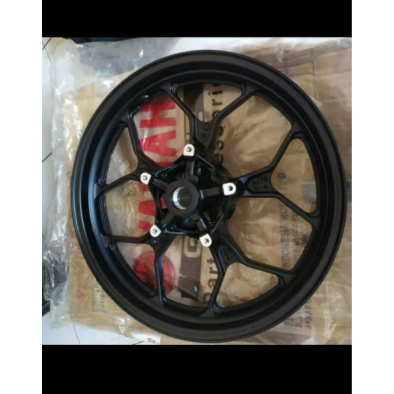 CAST WHEEL FRONT Velg pelk pelek depan R25 R 25 MT 25 MT25 HITAM POLOS ORI YAMAHA 1WD-F5168