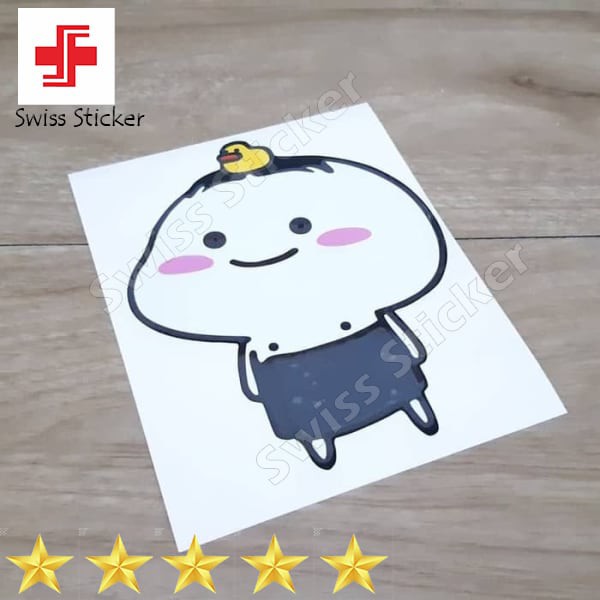 Terlaris Stiker mobil Quby Pentol habis mandi Keren