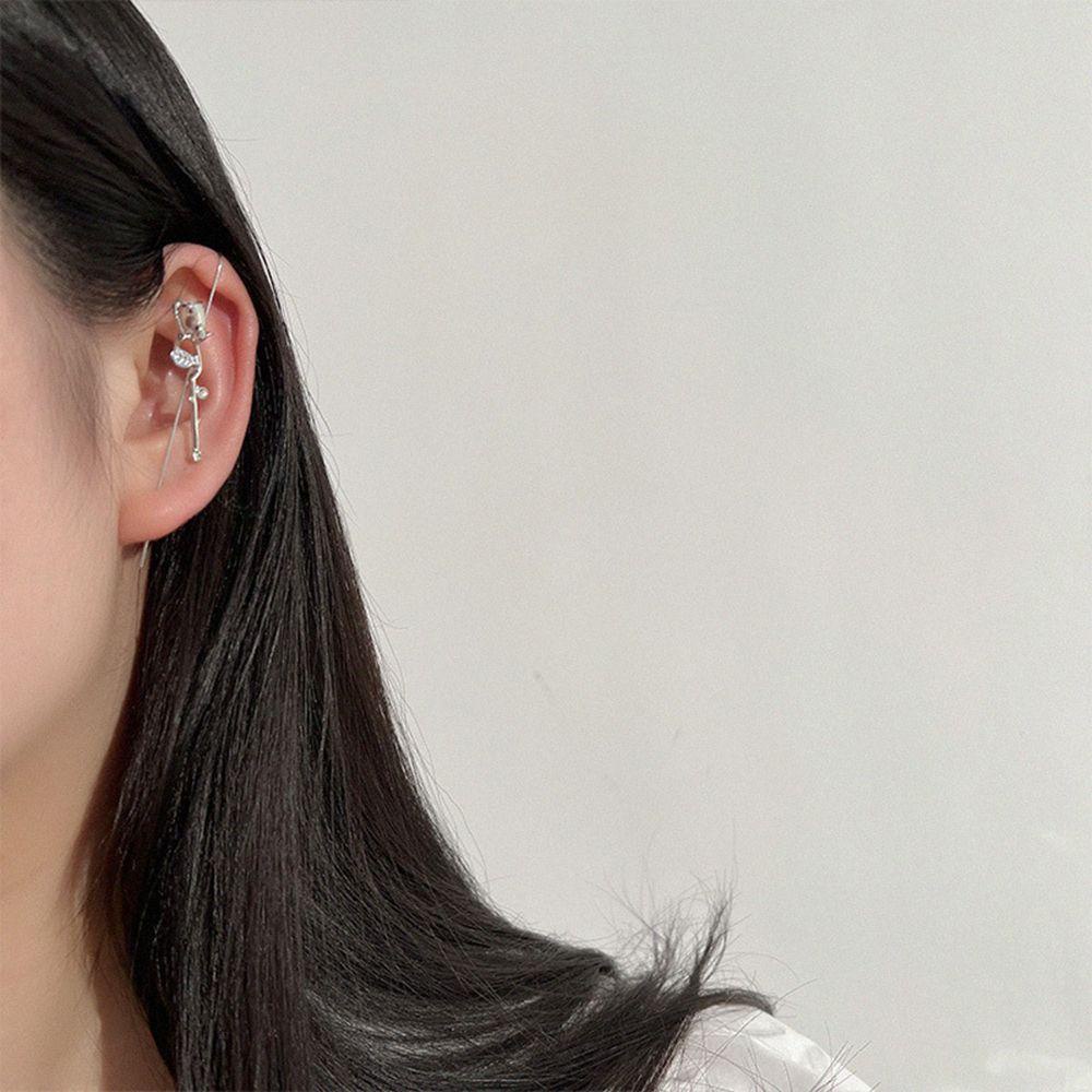 Mxbeauty Anting Klip Bunga Mawar Kepribadian Vintage Hadiah Gadis Untuk Wanita Anting Gaya Korea Sederhana