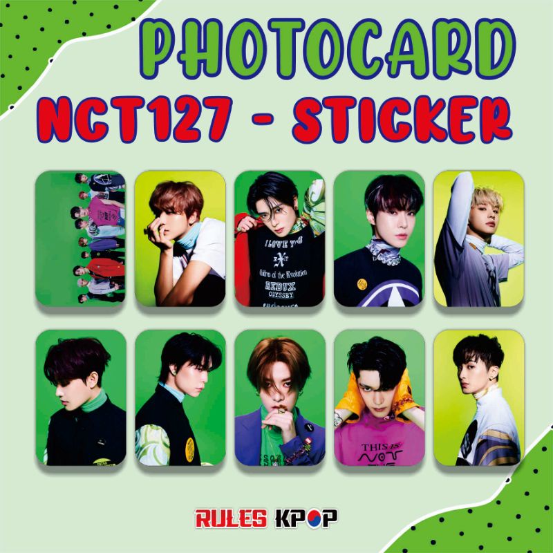 (bisa COD) PHOTOCARD NCT127 STICKER ALBUM PC NCT127 STICKY VERSI PHOTOCARD NCT 2021 PC JAEHYUN JUMAT
