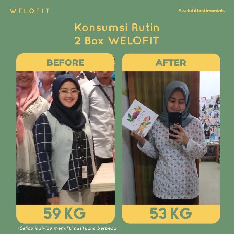 WELOFIT | Weight Loss and Fit - 2 Box, 1 Box isi 15 sachet