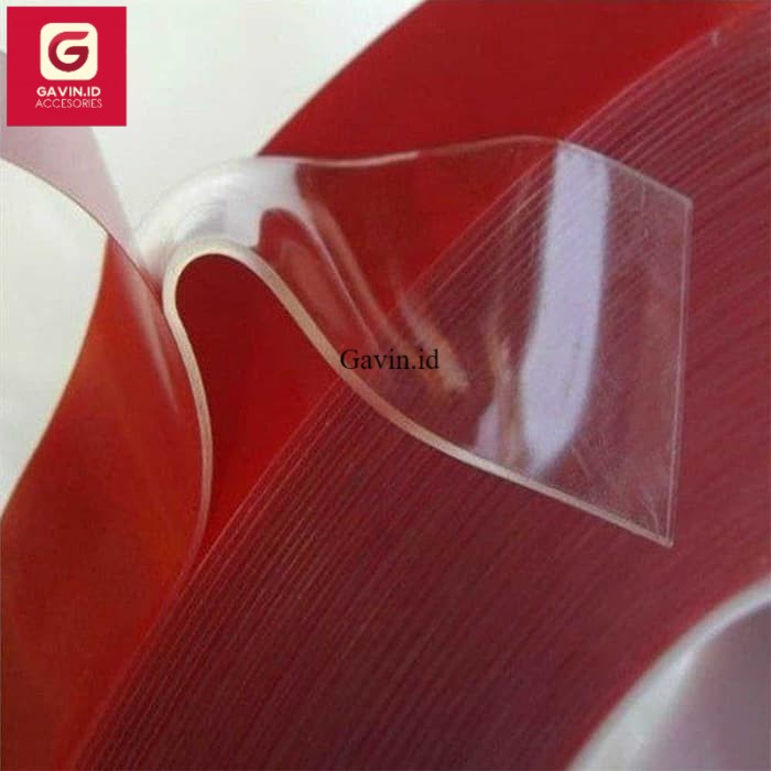 

DOUBLE TAPE BENING 1.5 CM X 3 CLEAR TRANSPARANT BENING DOBEL TIP SUPER KUAT DAN