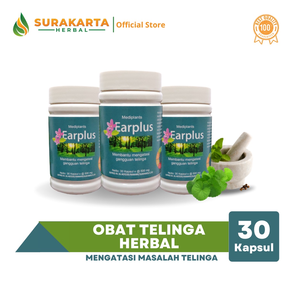 EARPLUS Obat Herbal Telinga Alami Anak &amp; Dewasa