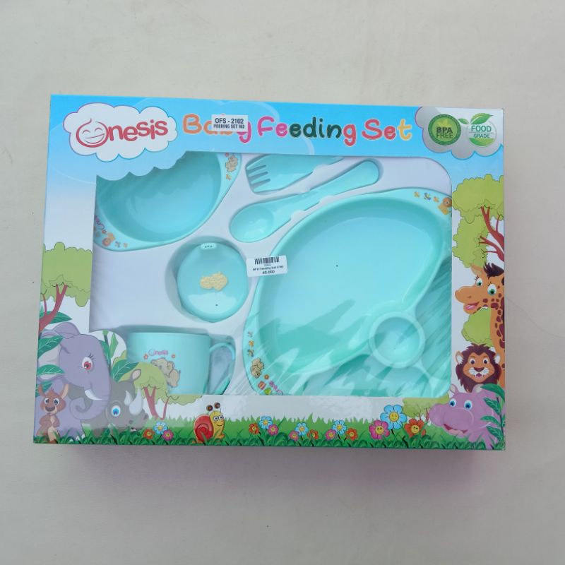 Tempat Makan Bayi Set OFS 2001 2101 2102 2103/Feeding Set Onesis BPA Free/Perlengkapan