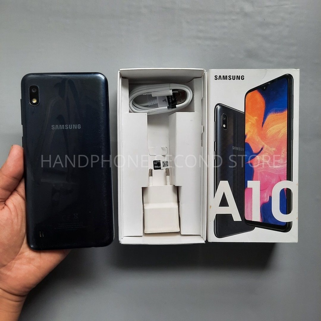 HANDPHONE SAMSUNG A10 2GB/32GB FULLSET NO HF SECOND SEKEN BEKAS MURAH-3