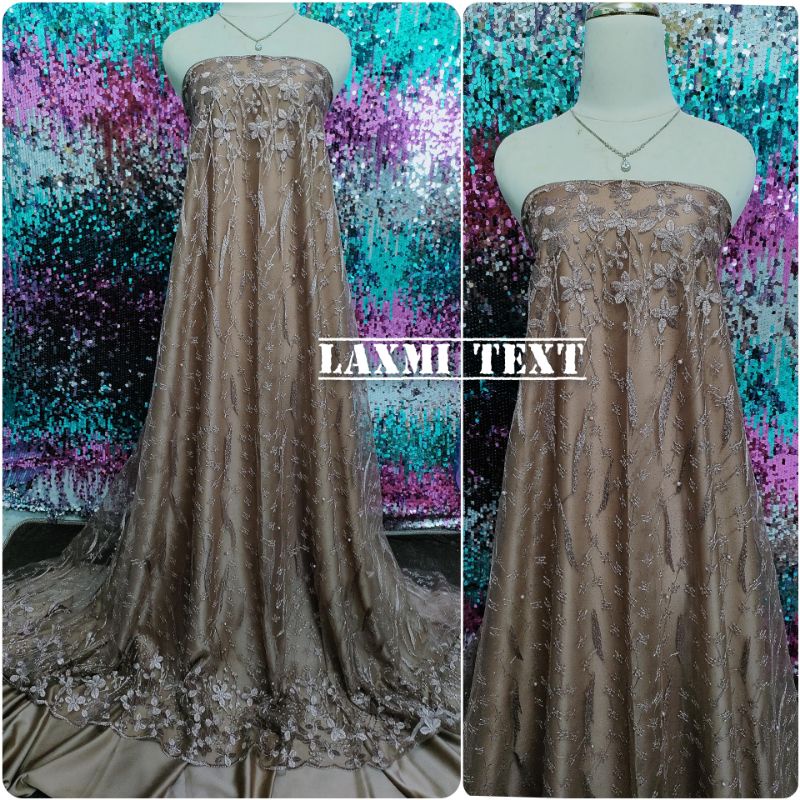 kain Tile akar renda / bahan Tulle akar renda / cocok untuk dress gaun seragaman dll TERMURAH